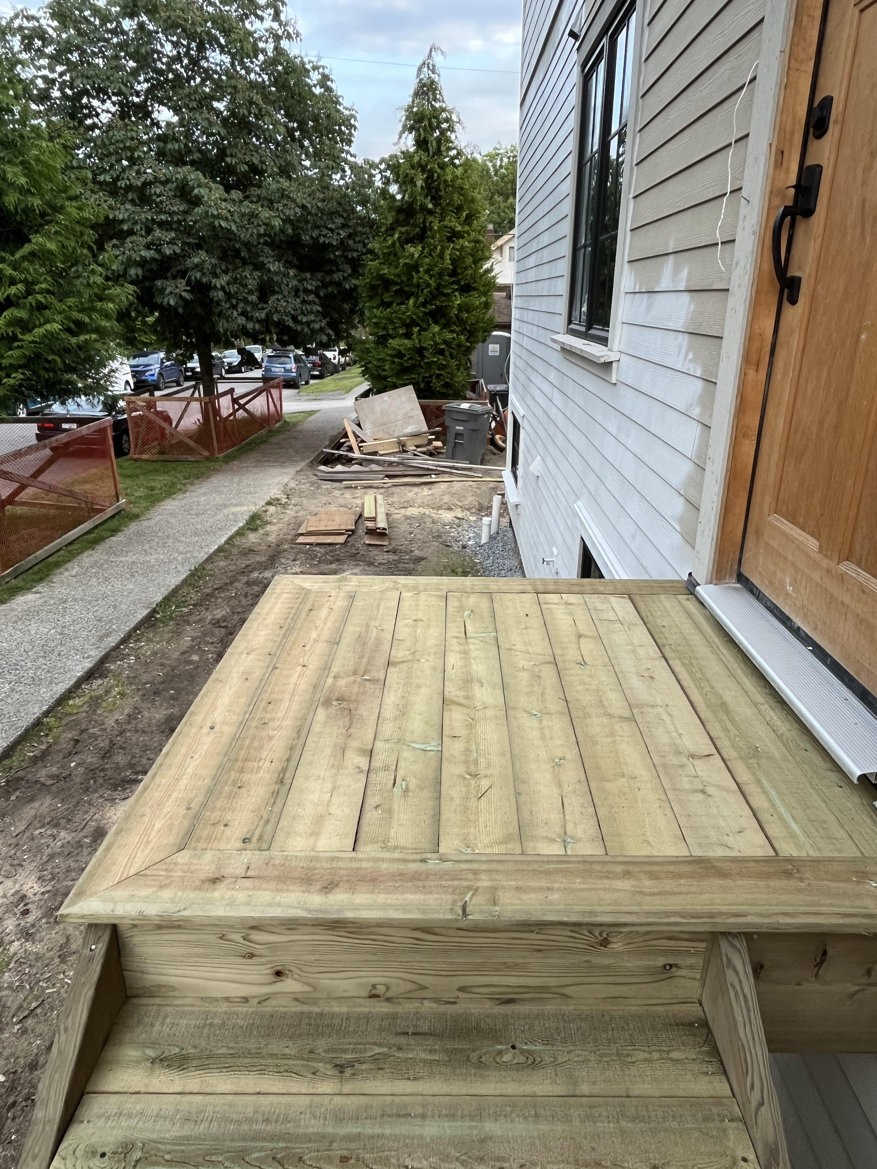 Michelle's completed side entrance stairs by Tarak Construction