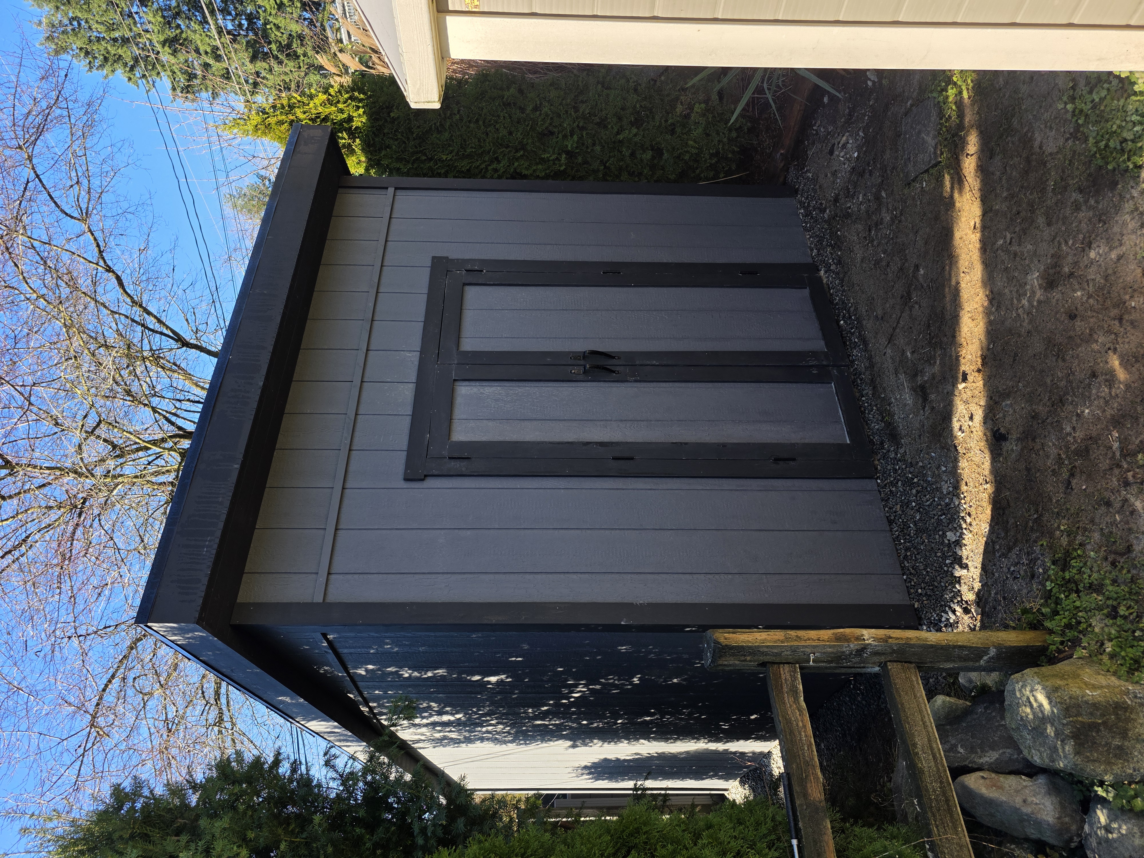 Matt's insulated storage shed in Vancouver by Tarak Construction