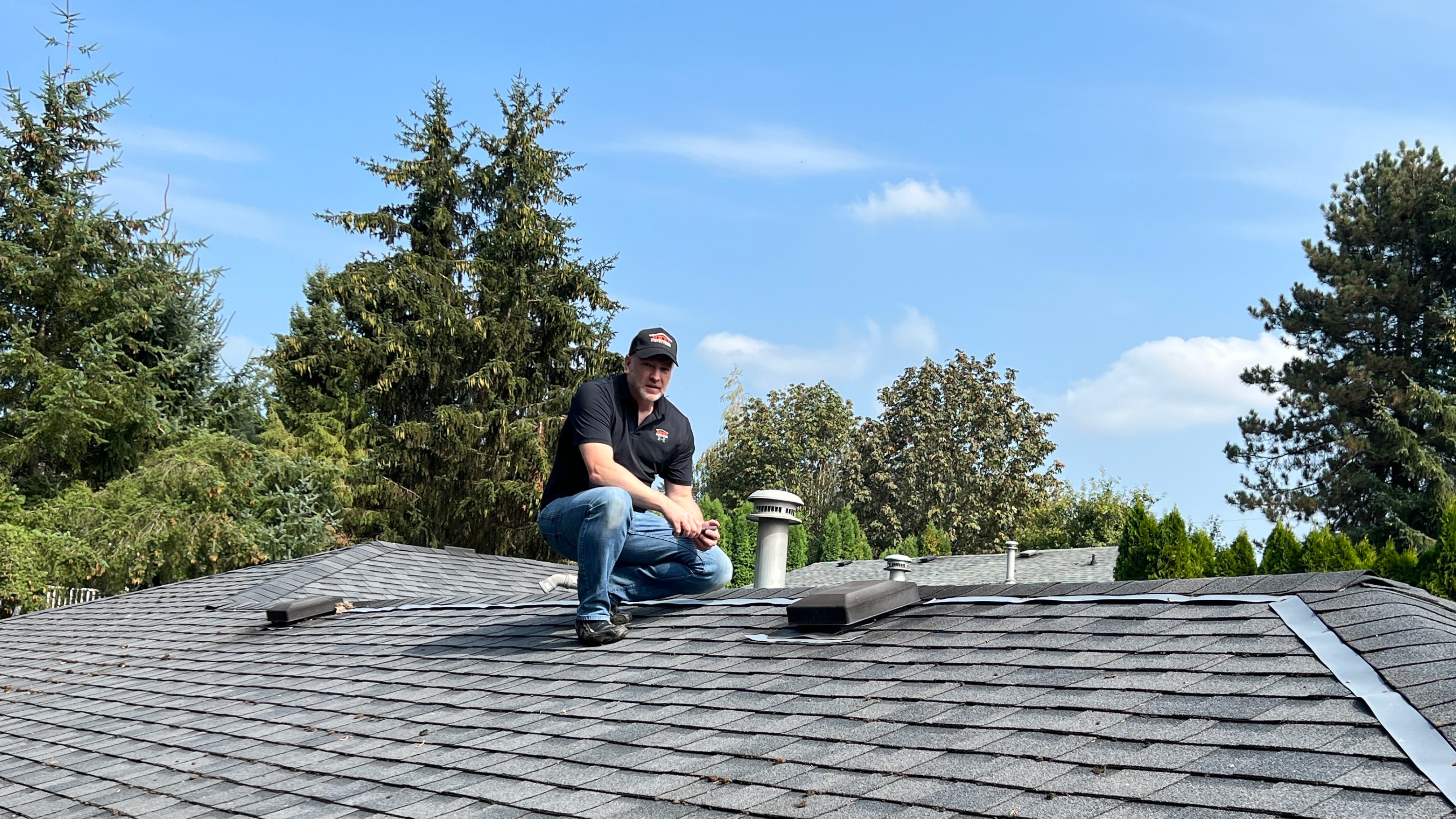Inspector performing component inspection