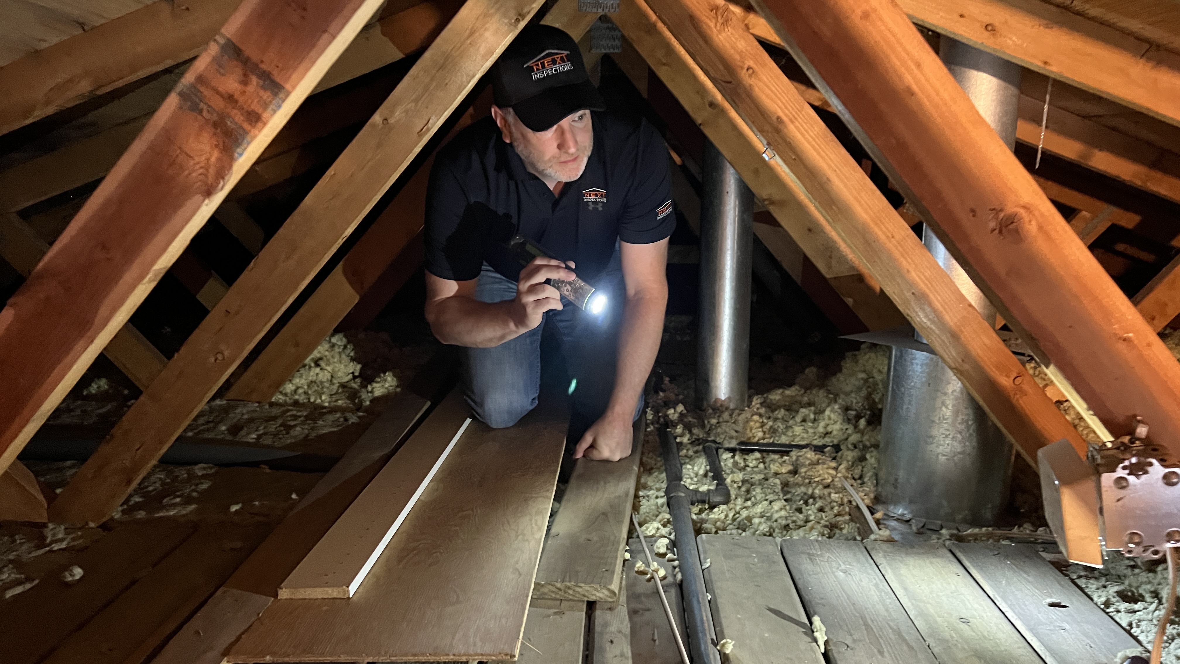 Attic insulation inspection in Surrey