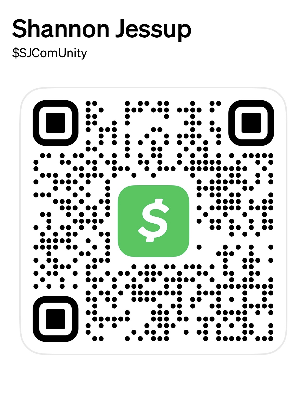 Cash App QR Code — $SJComUnity