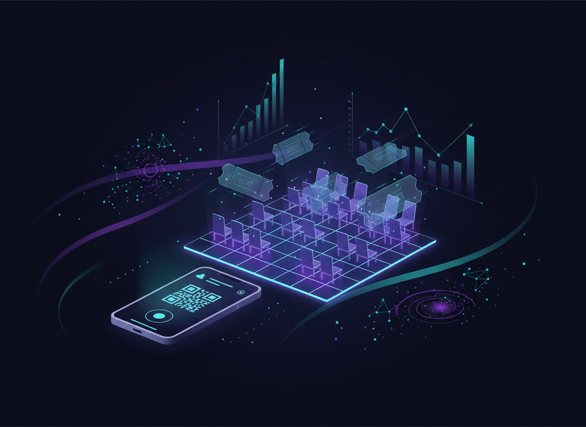 Smart event ticketing software with theatre seat map, QR check-in, and analytics dashboard by CurtainCall