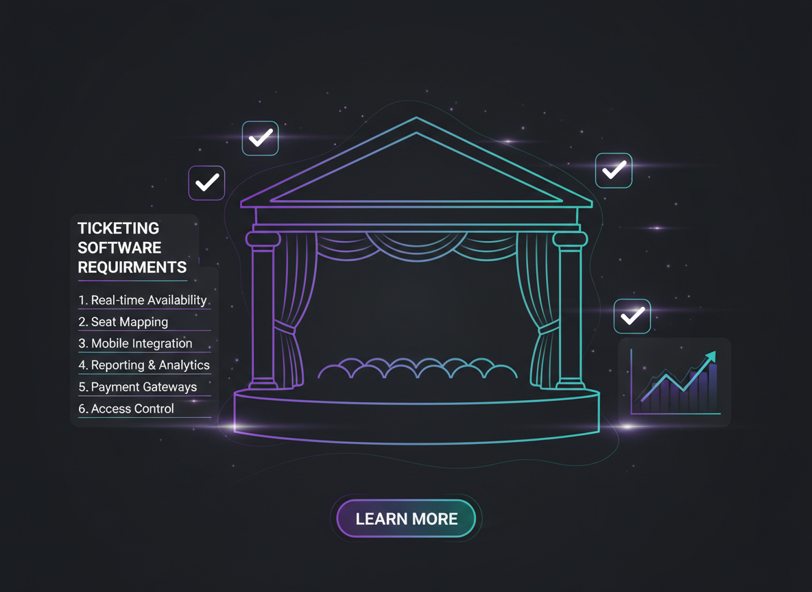 Theatre ticketing system requirements checklist