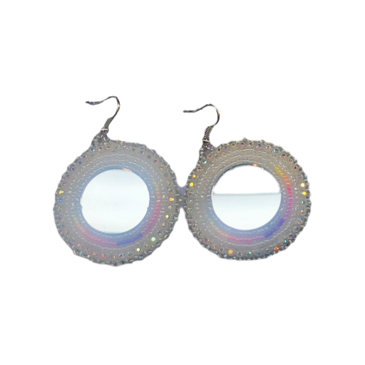 Mirrored Beaded Earring