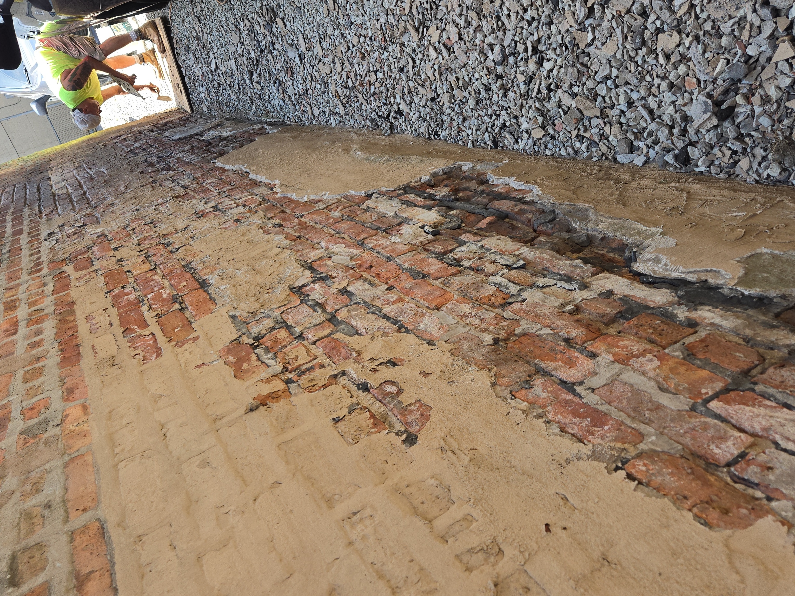Before: Brick Wall Repair & Waterproofing