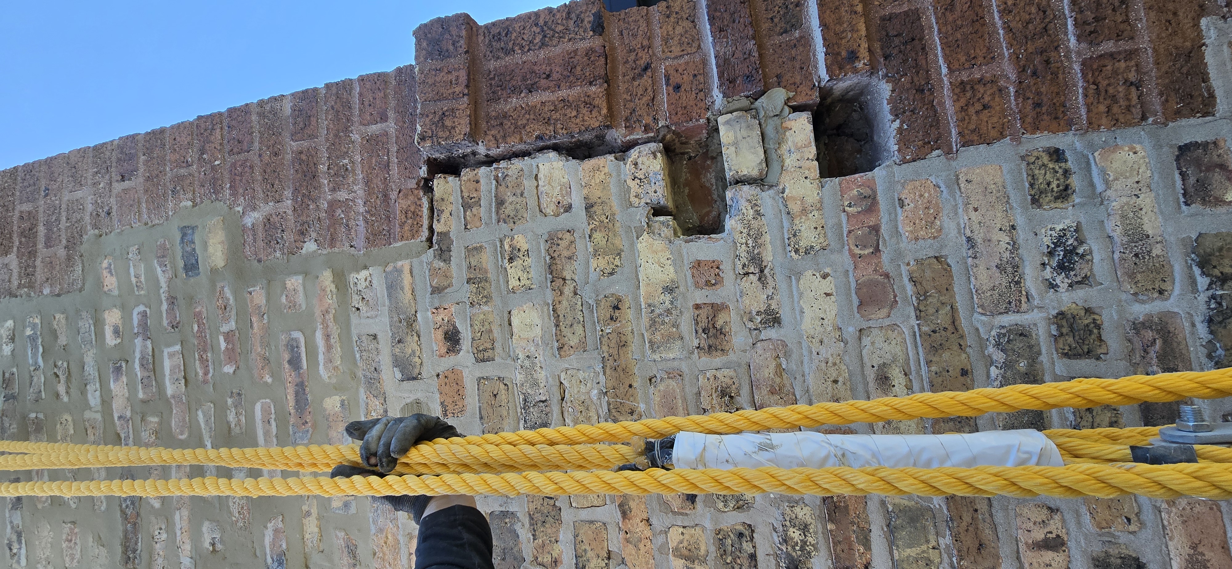 Before: Brick Repair & Tuckpointing