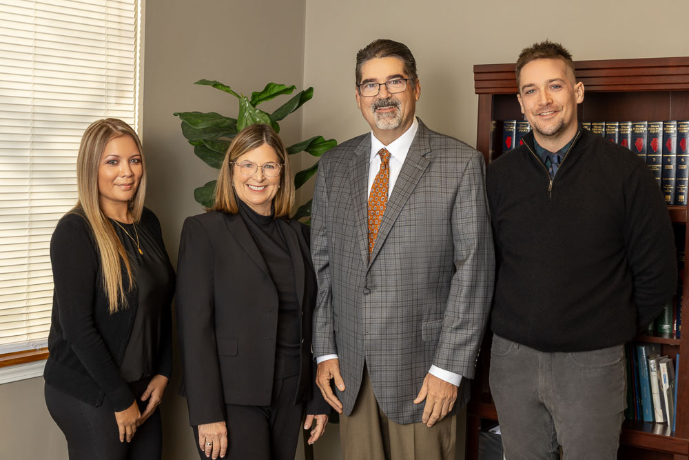 Corporate team photo on location