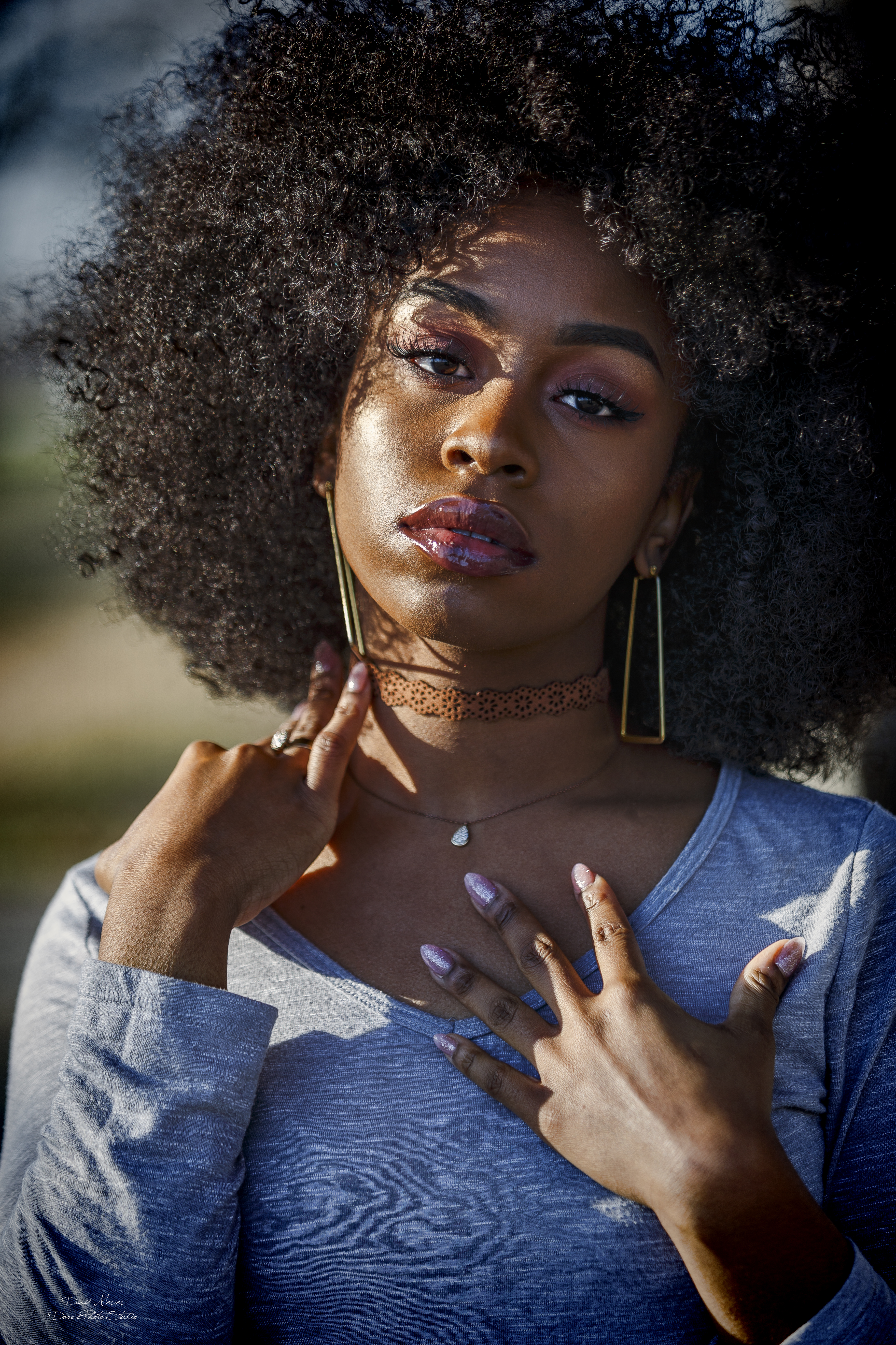 High-fashion beauty portrait with natural hair and editorial makeup — IDT Photo Chicagoland