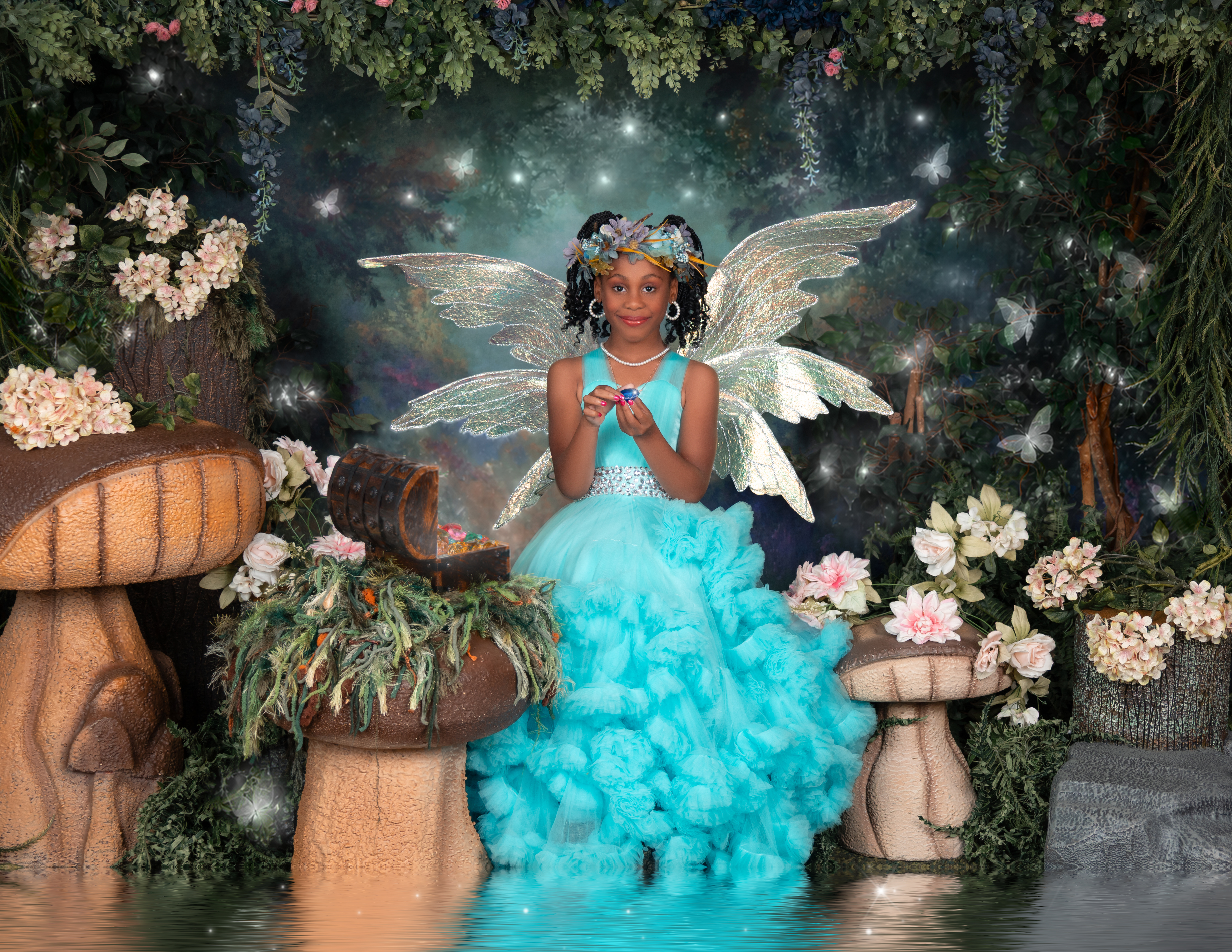 Child in fairy costume during storybook session — IDTPhoto Chicagoland