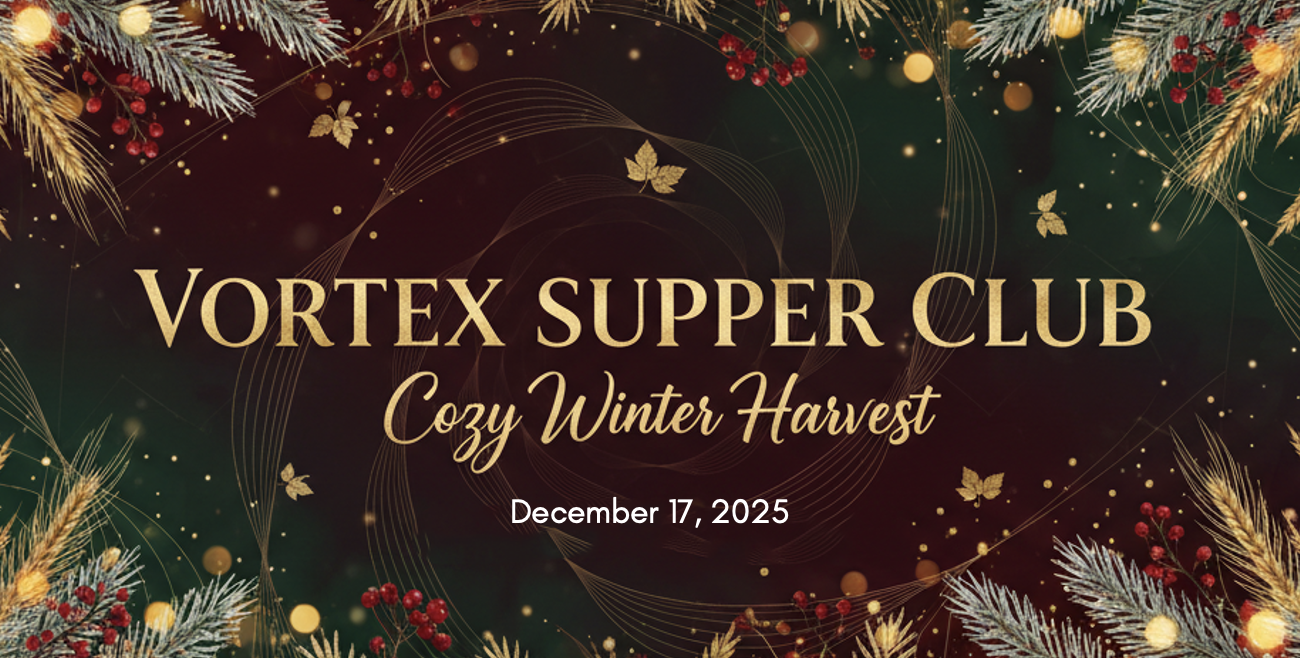 Cozy Winter Harvest Supper Club banner