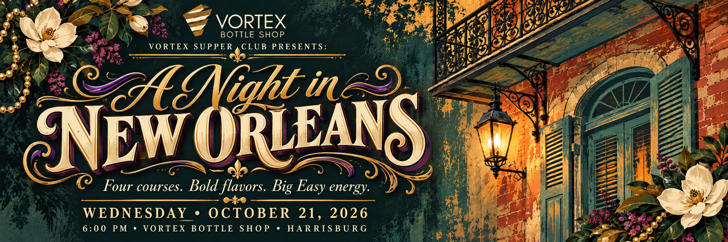 Vortex Supper Club presents A Night in New Orleans