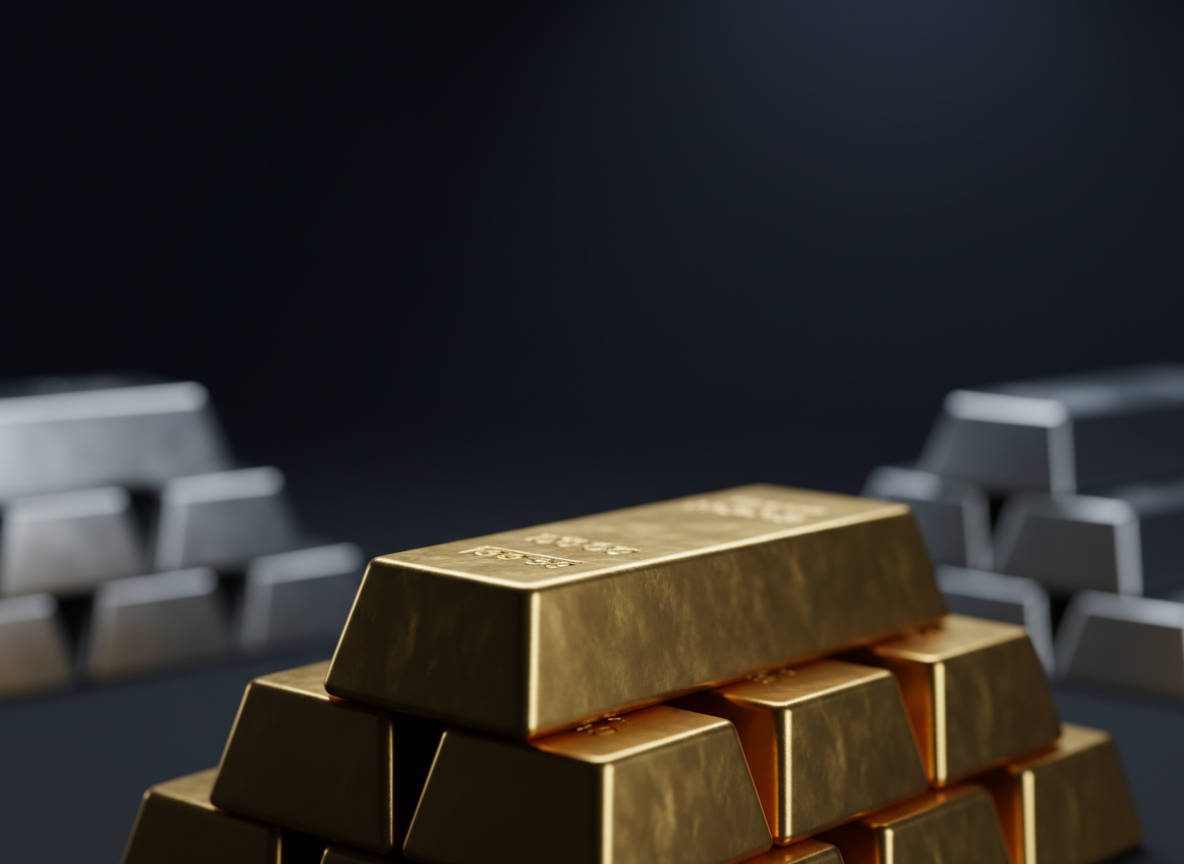 Gold bars and precious metals