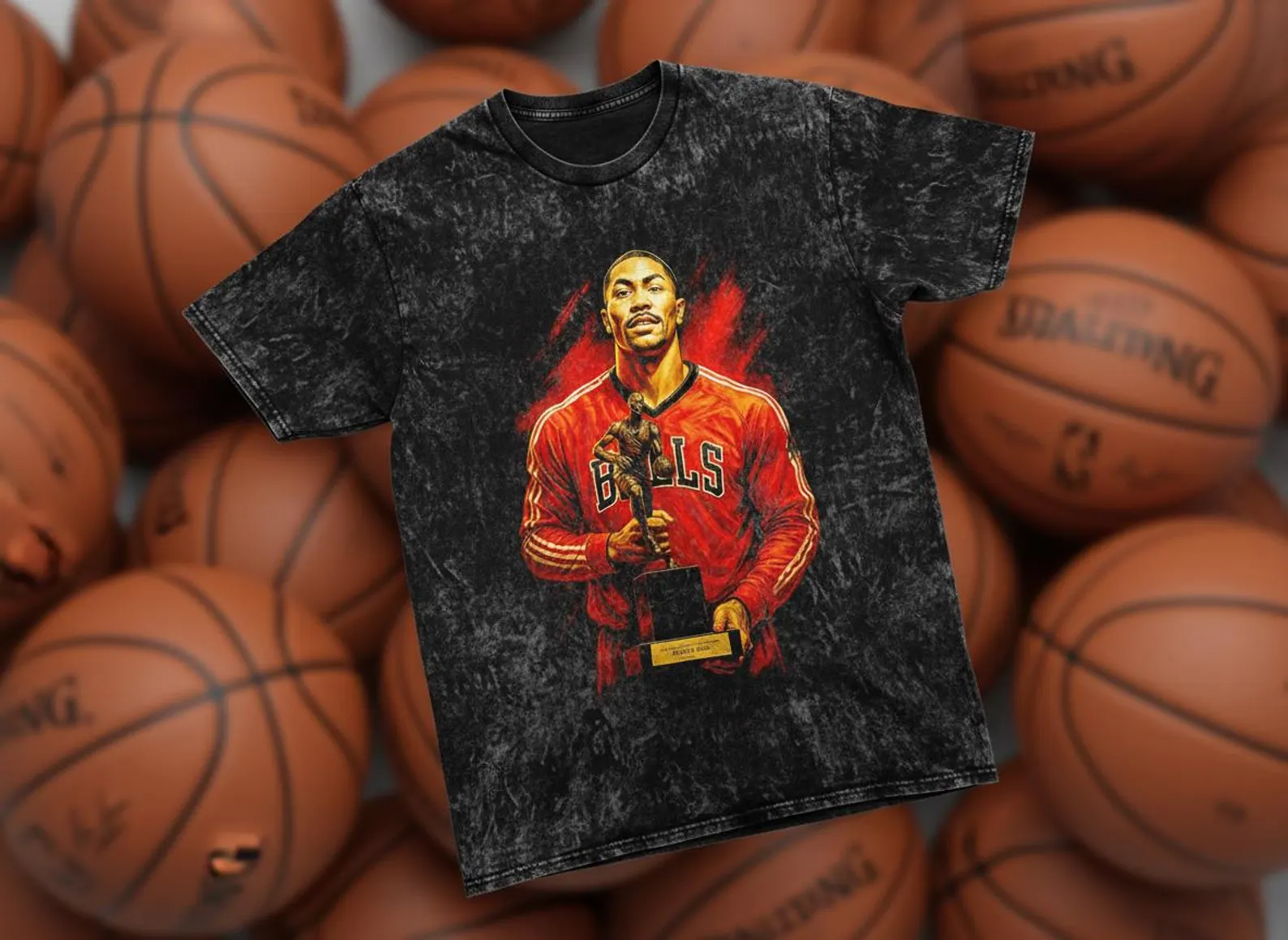 D-Rose MVP Bulls Throwback Vintage Tee