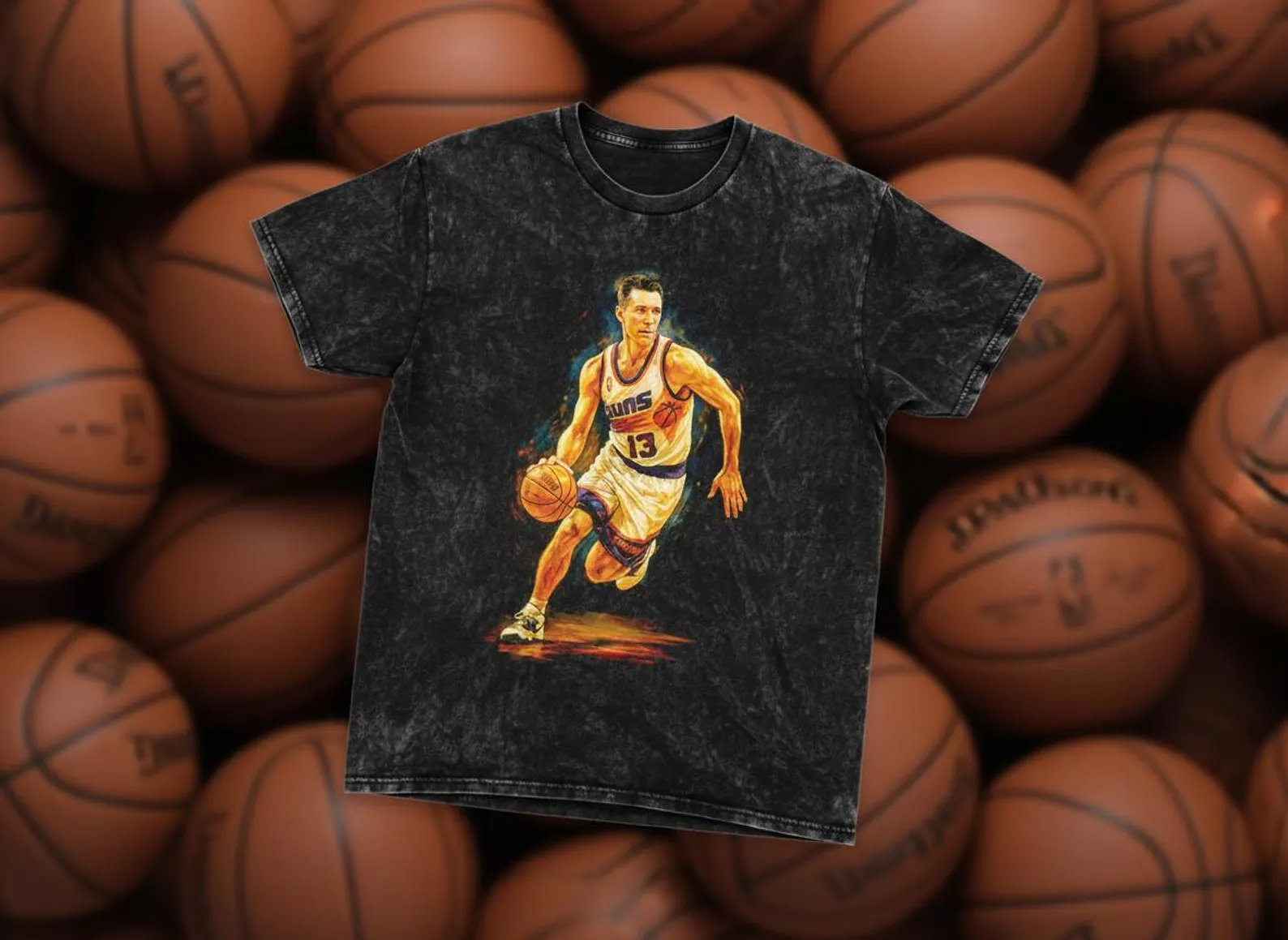 Steve Nash #13 Suns Throwback Vintage Tee