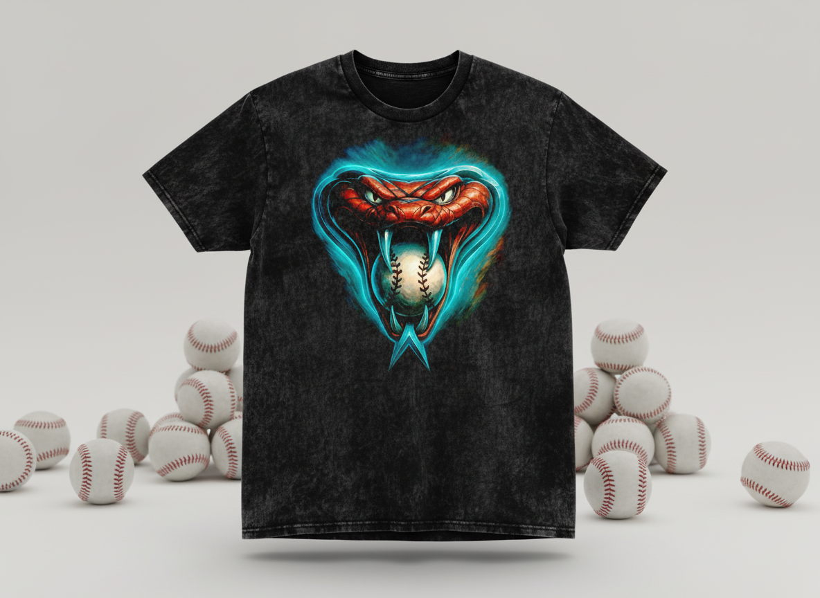 Arizona Diamondbacks Stonewash Throwback Vintage Tee