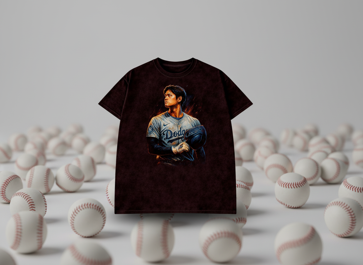 Shohei Ohtani #17 Dodgers Throwback Vintage Tee