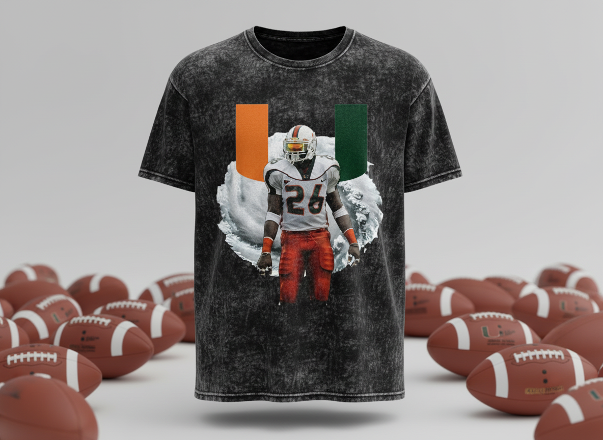 Sean Taylor Miami Hurricanes Throwback Vintage Tee