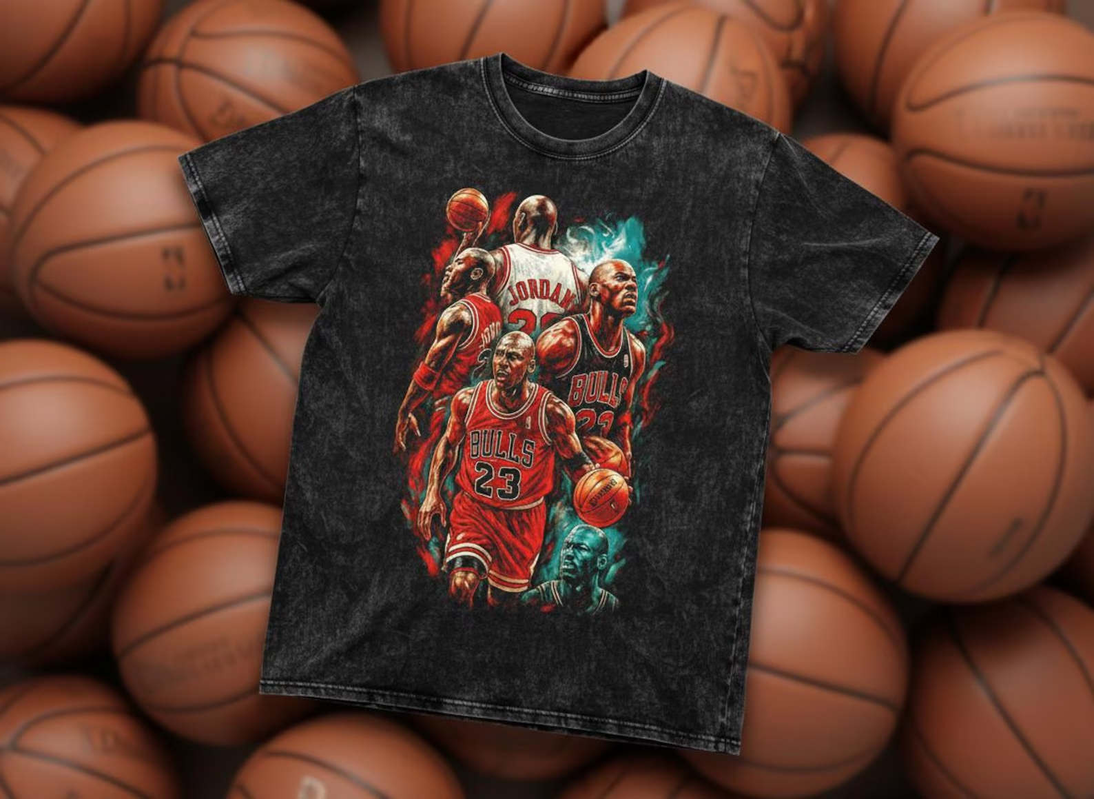 Jordan #23 Bulls Throwback Vintage Tee