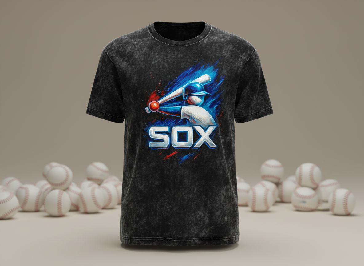 Chicago White Sox Stonewash Throwback Vintage Tee
