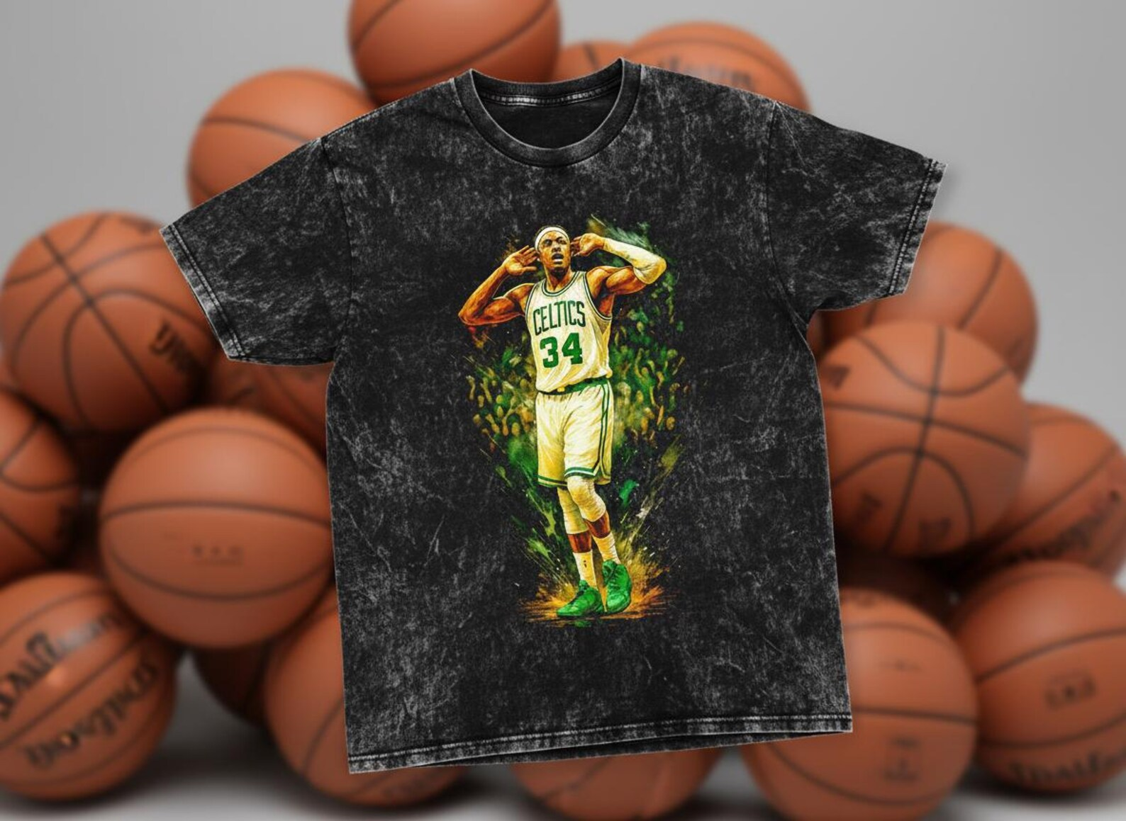 Paul Pierce #34 Celtics Flex Throwback Vintage Tee