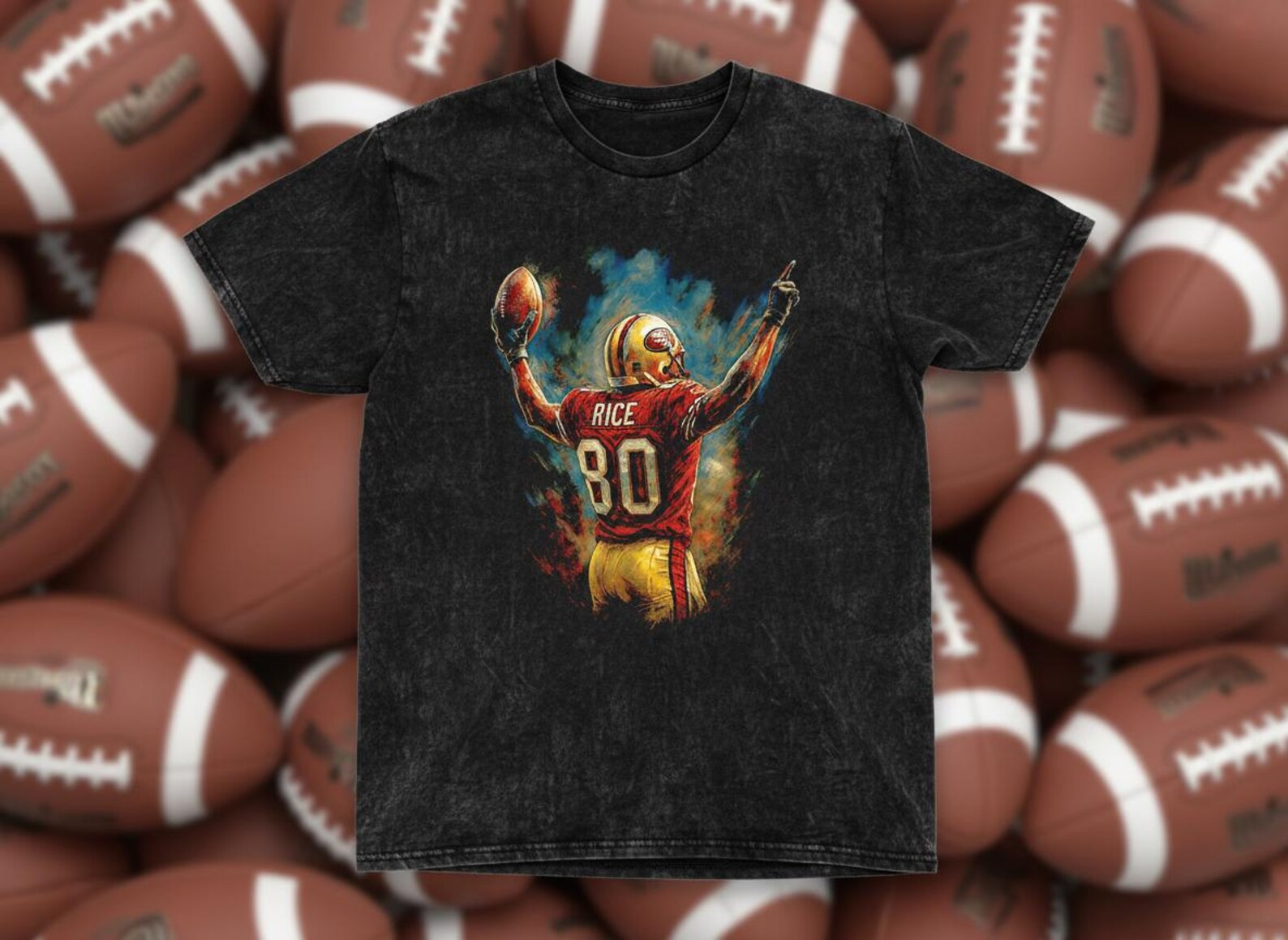 Jerry Rice #80 49ers Throwback Vintage Tee