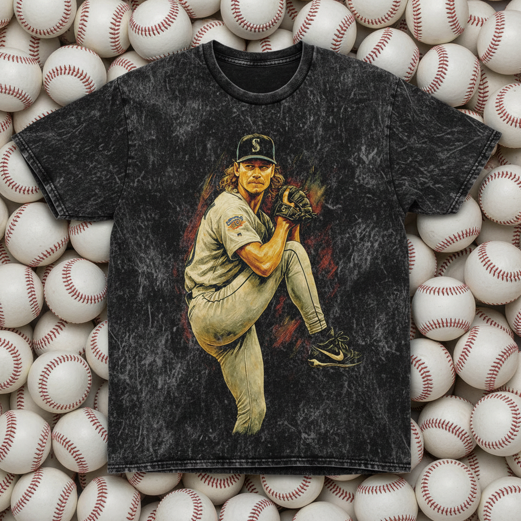 Randy Johnson #51 Mariners Pitcher Throwback Vintage Tee