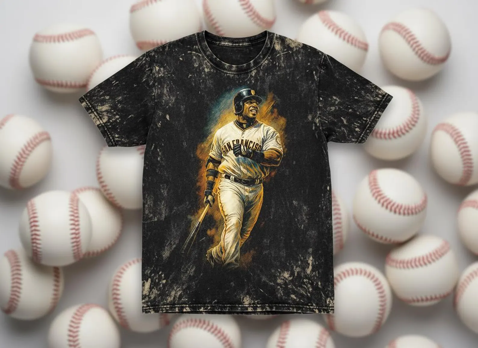 Barry Bonds #25 Giants Throwback Vintage Tee