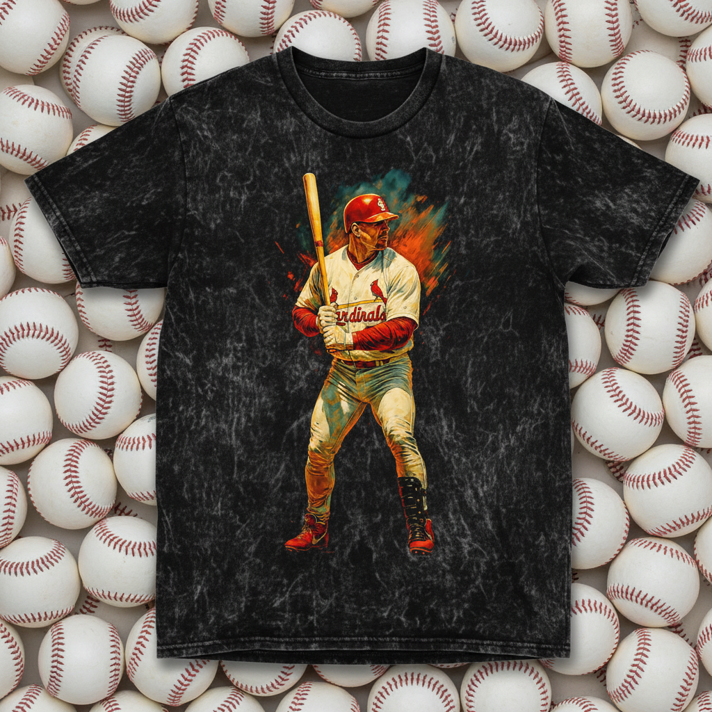 Mark McGwire Cardinals Batter Throwback Vintage Tee