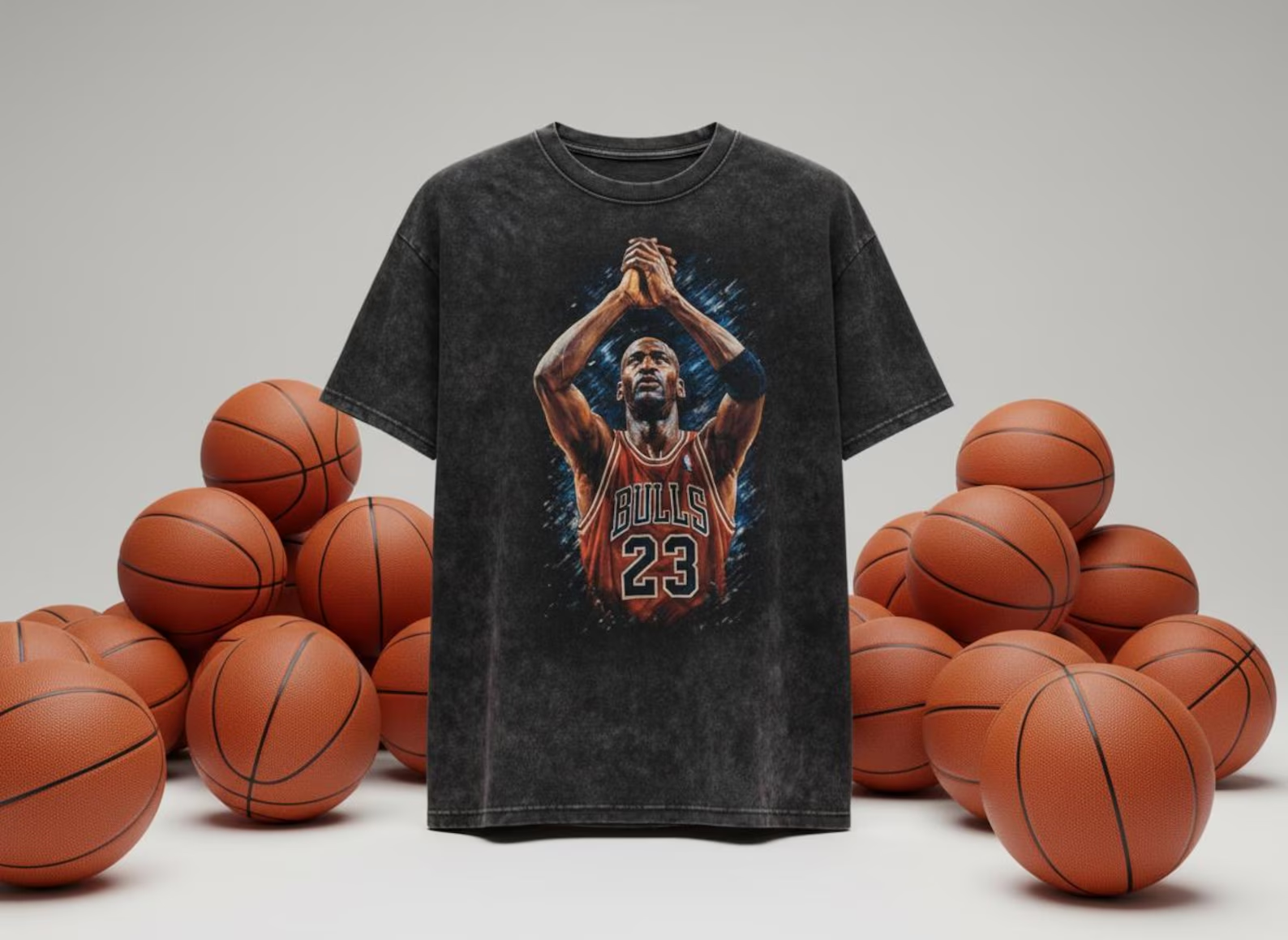 Jordan #23 Bulls Prayer Throwback Vintage Tee