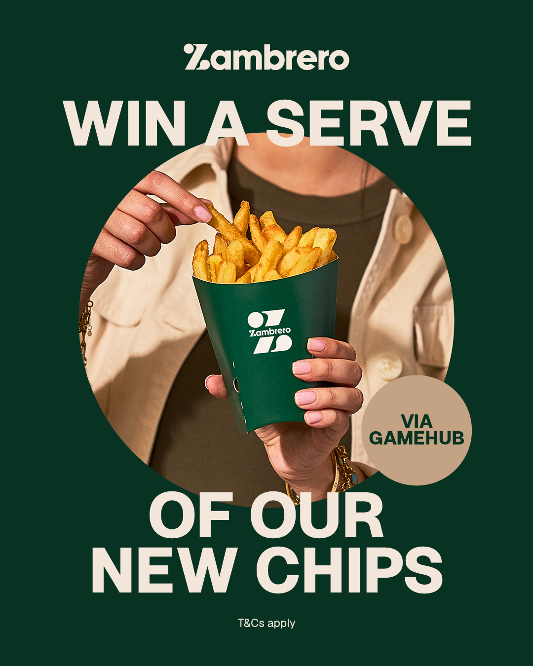 Zambrero Wallan scratch and win — win one of 80 new regular chips via the Wellington Square Game Hub