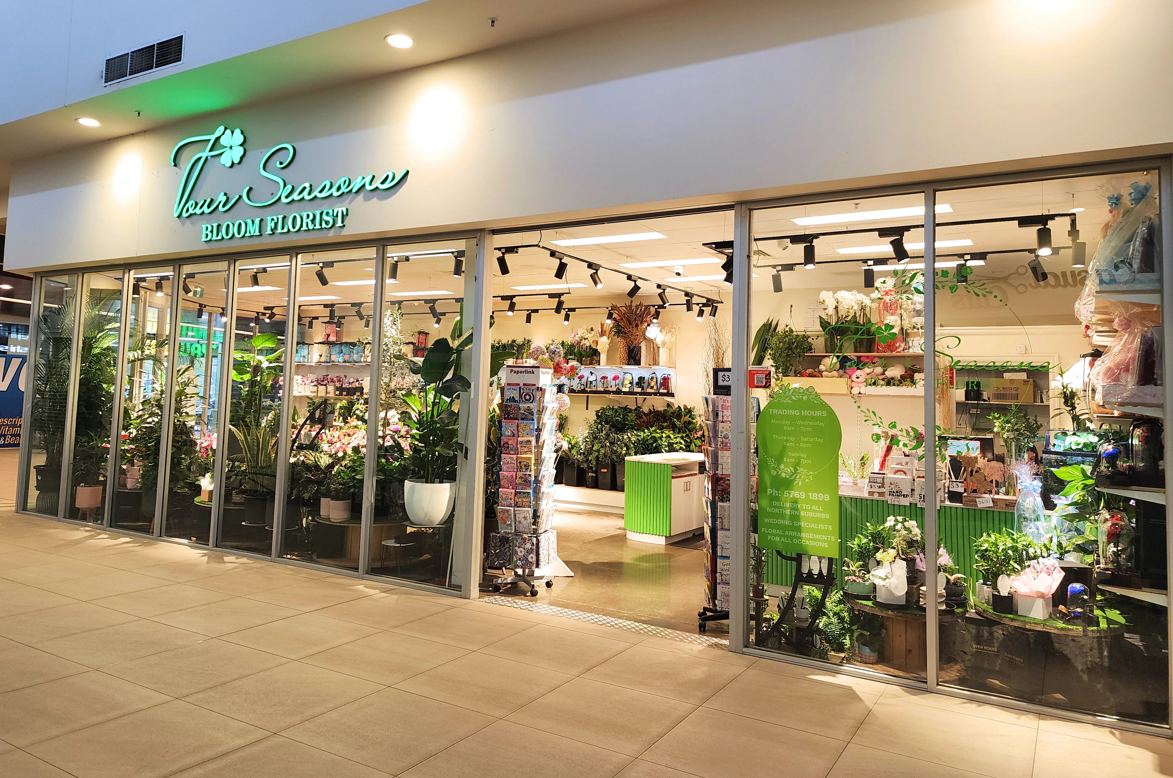 Wallan florist Four Seasons Bloom at Wellington Square Shopping Centre