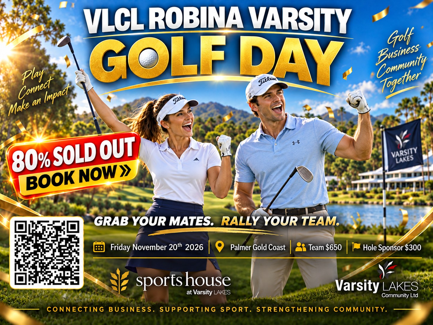 VLCL Robina Varsity Golf Day 2026 — 80% Sold Out