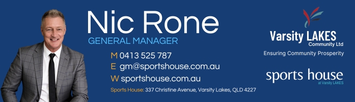 Nic Rone | General Manager | Sports House Varsity Lakes