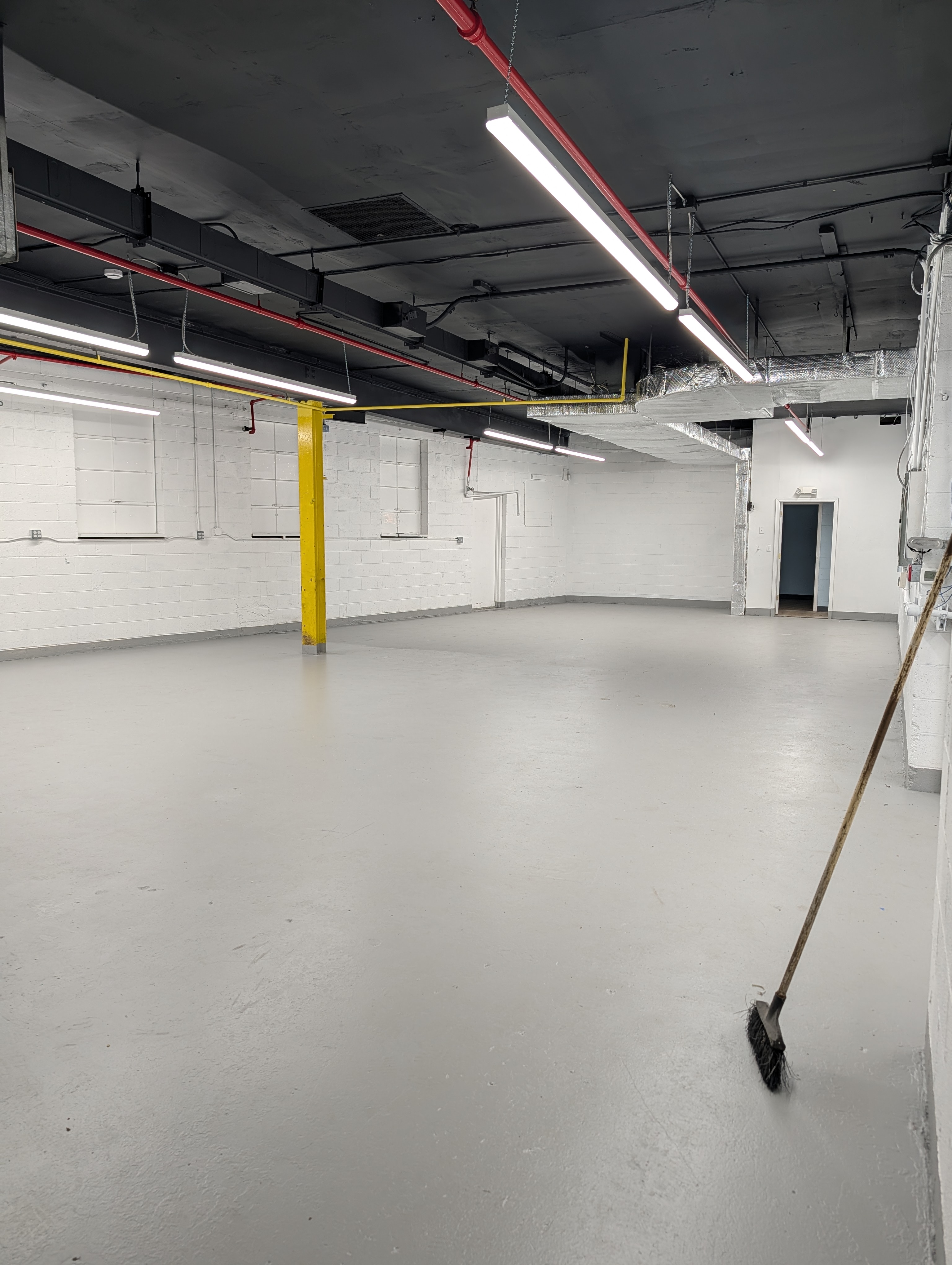 Transform Fitness open gym floor before buildout