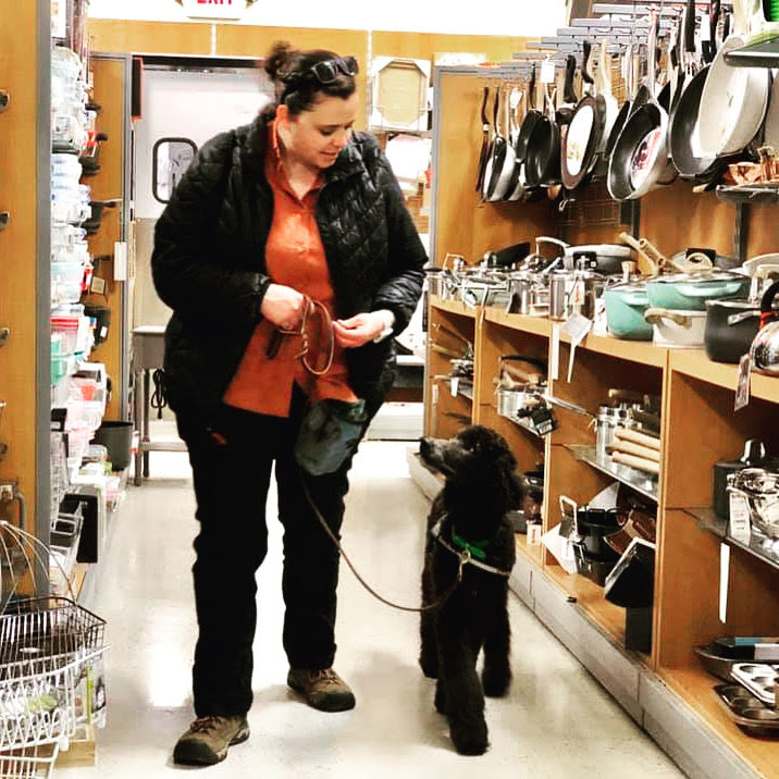 Christina Long working a Malinois on long line in open field