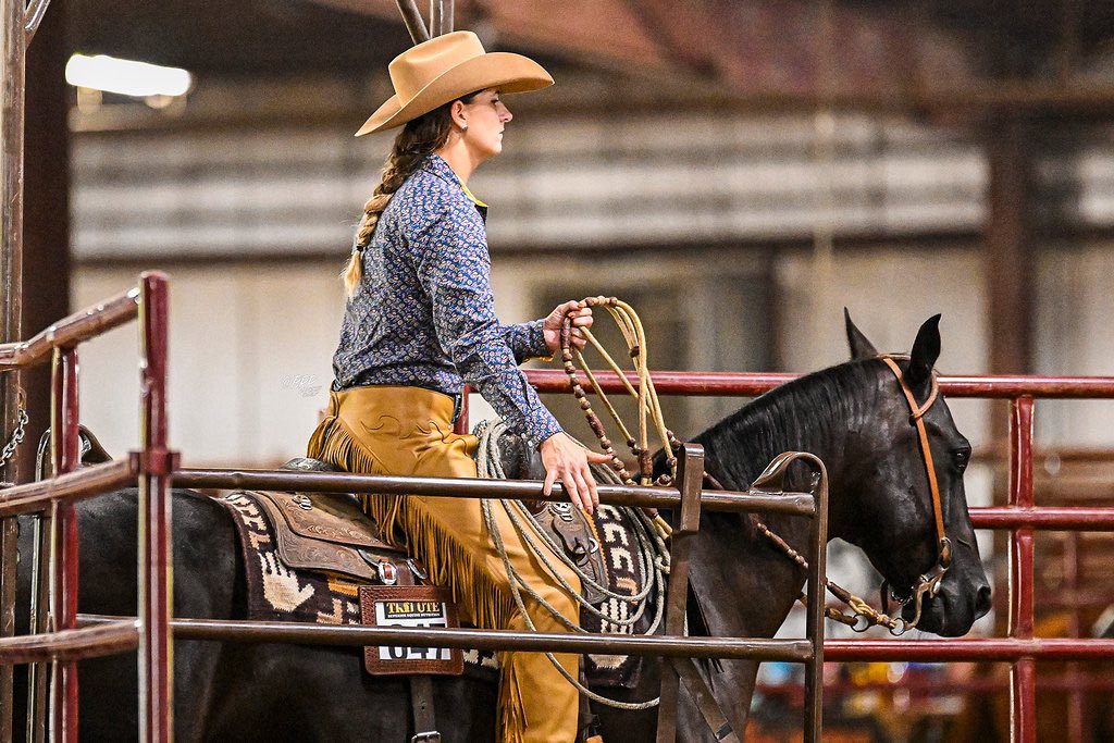 Ranch riding at the gate