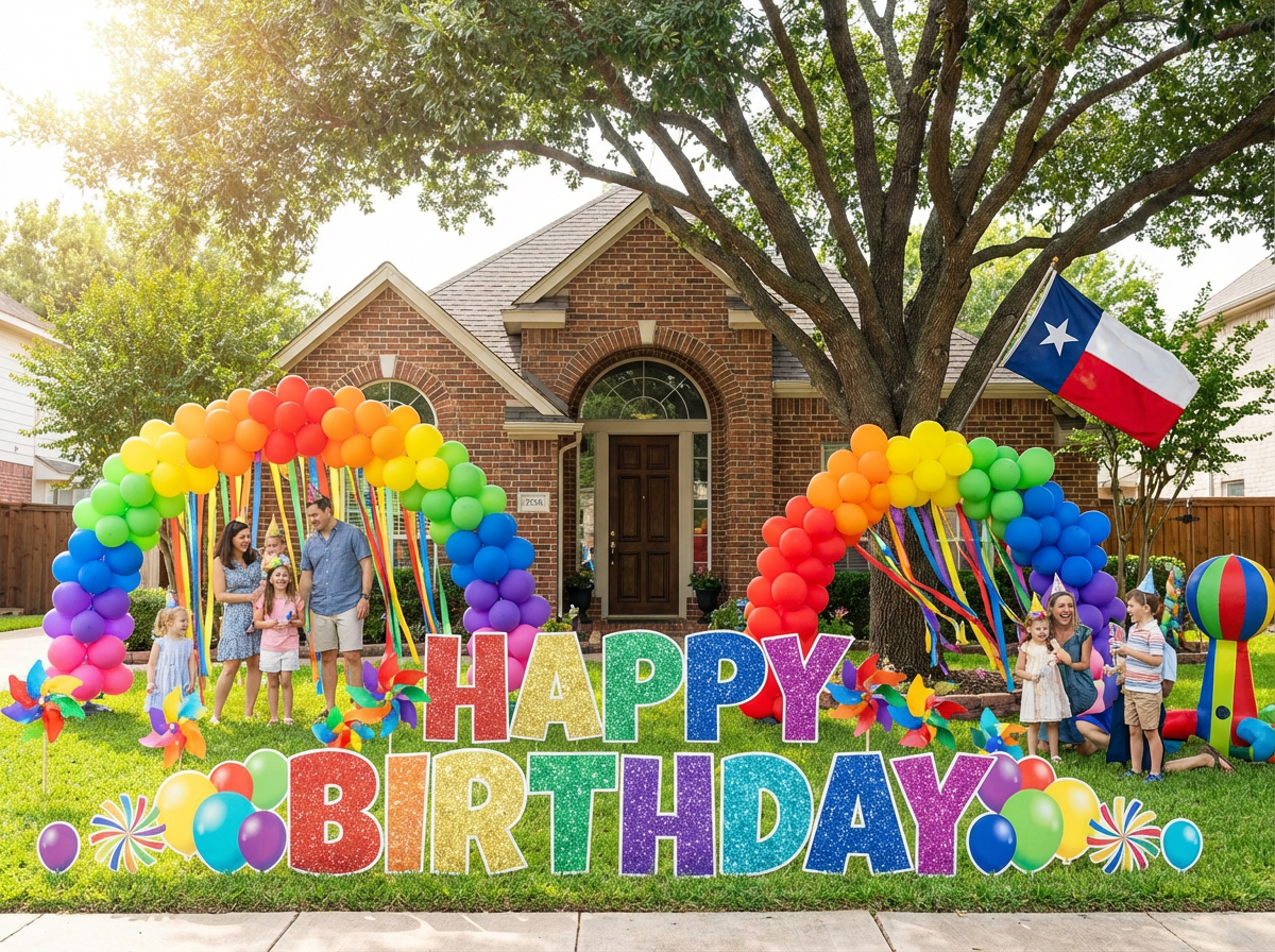 Festive yard decorations