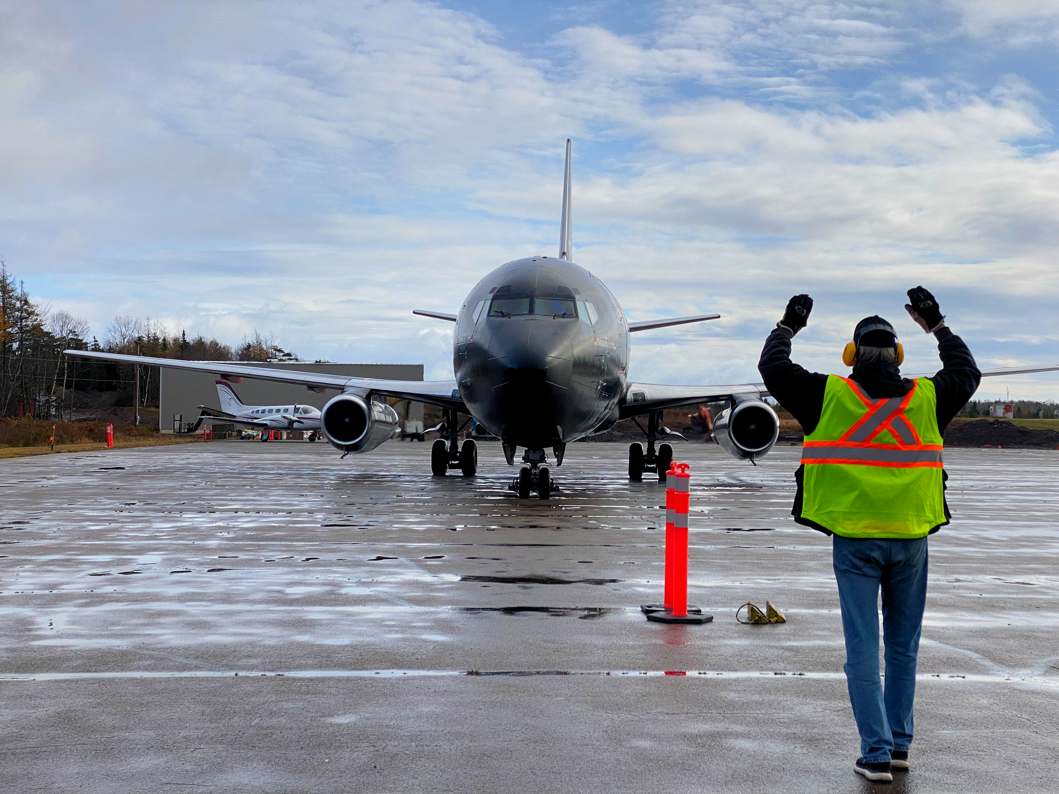 Aircraft on the ramp at Port Hawkesbury Airport (CYPD)