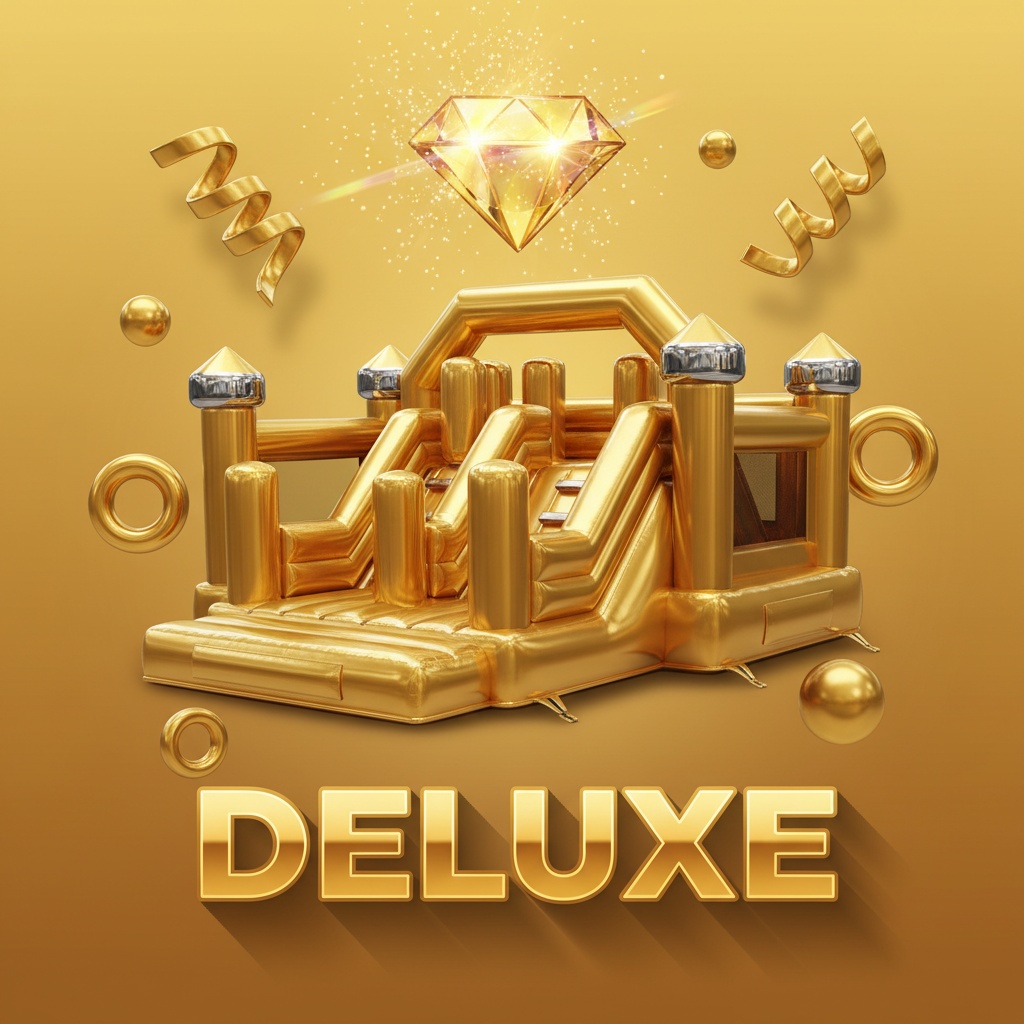 Deluxe luxury party package with combo bounce house Hunt County TX