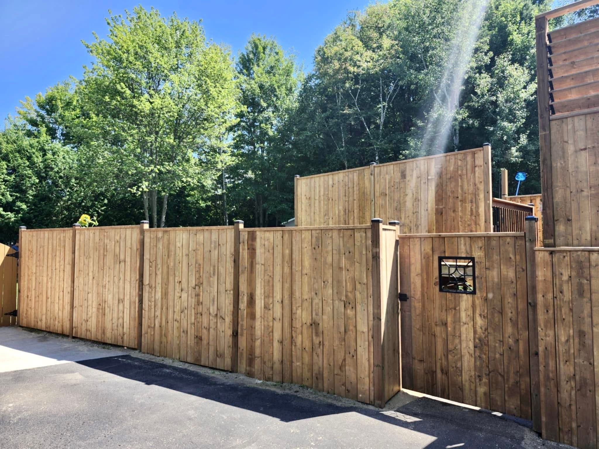 Full property fence with gate
