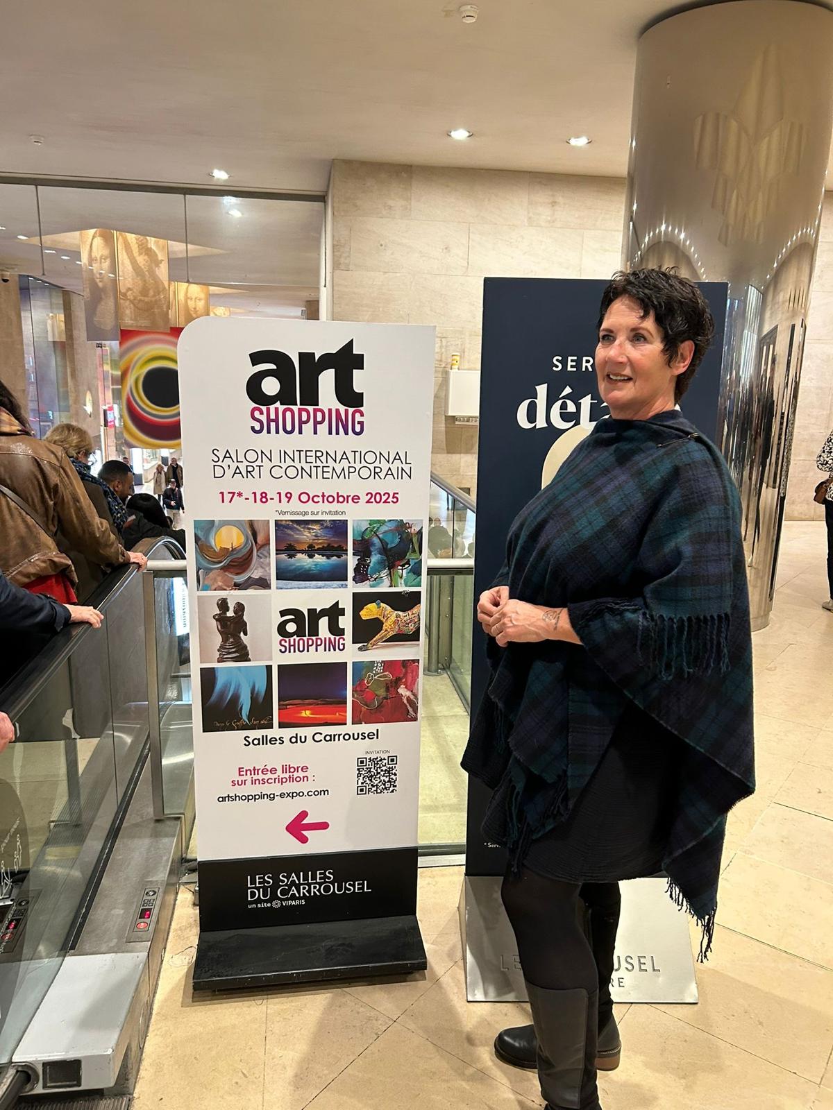 Anne at Art Shopping Carrousel du Louvre Paris, October 2025