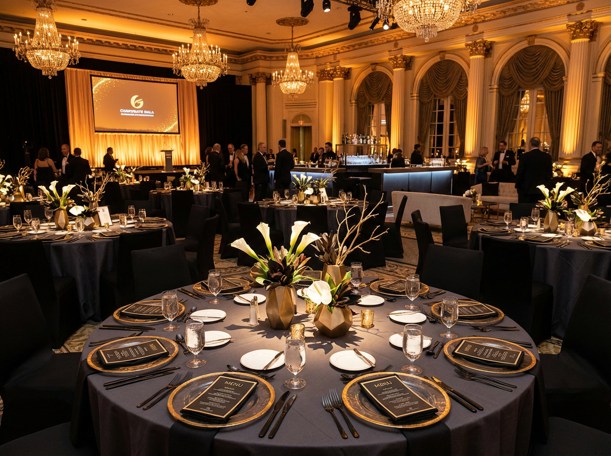 Corporate gala event by JM Weddings Events