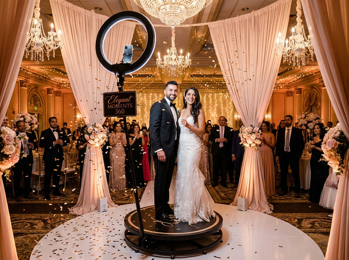 Photo booth at South Florida event by JMW Services