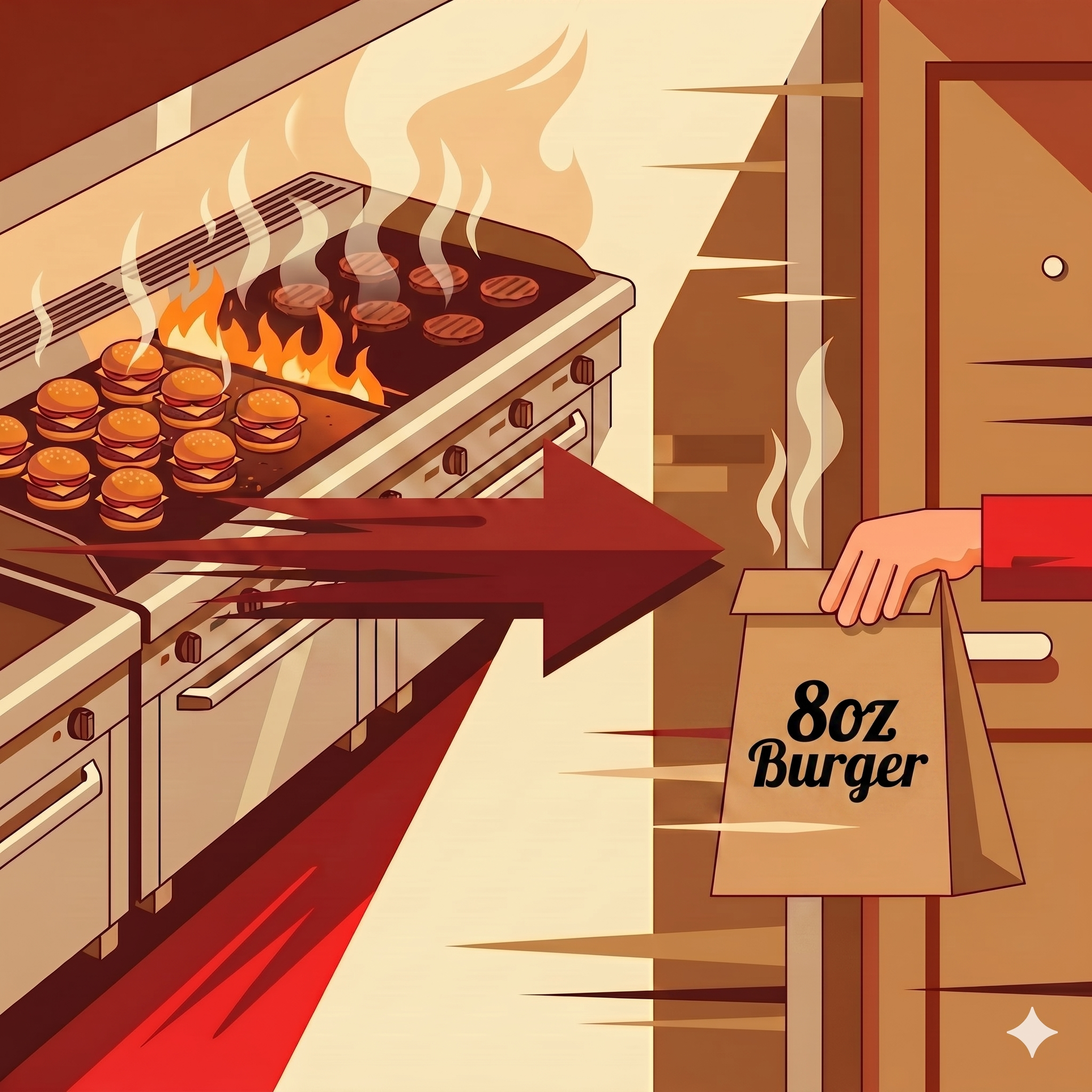 Fresh off the grill to your door