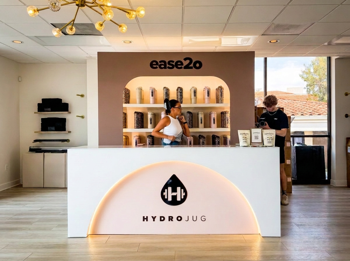 Brand activation — custom fabricated environment designed and built by The Simple Luxe Studio