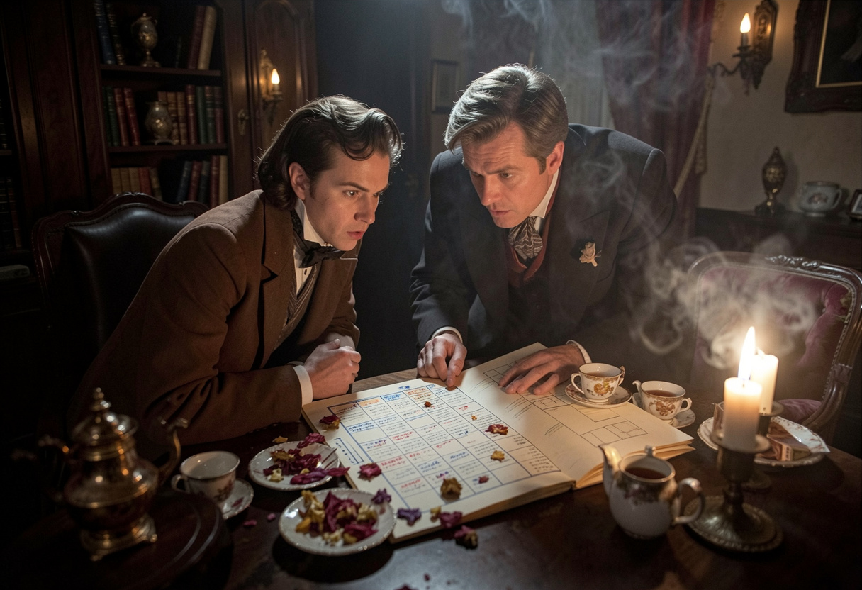 Vintage sällskapsrum med spelare – Cluedo-alternativ moderna mordmysterier