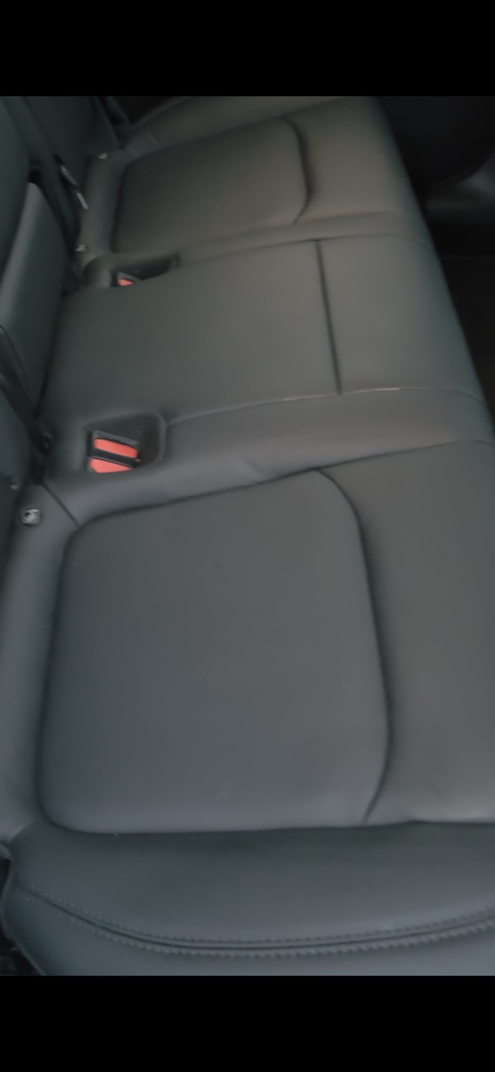 Leather seats after cleaning