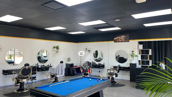 Inside Stallions Barbershop & Salon Uptown Victoria