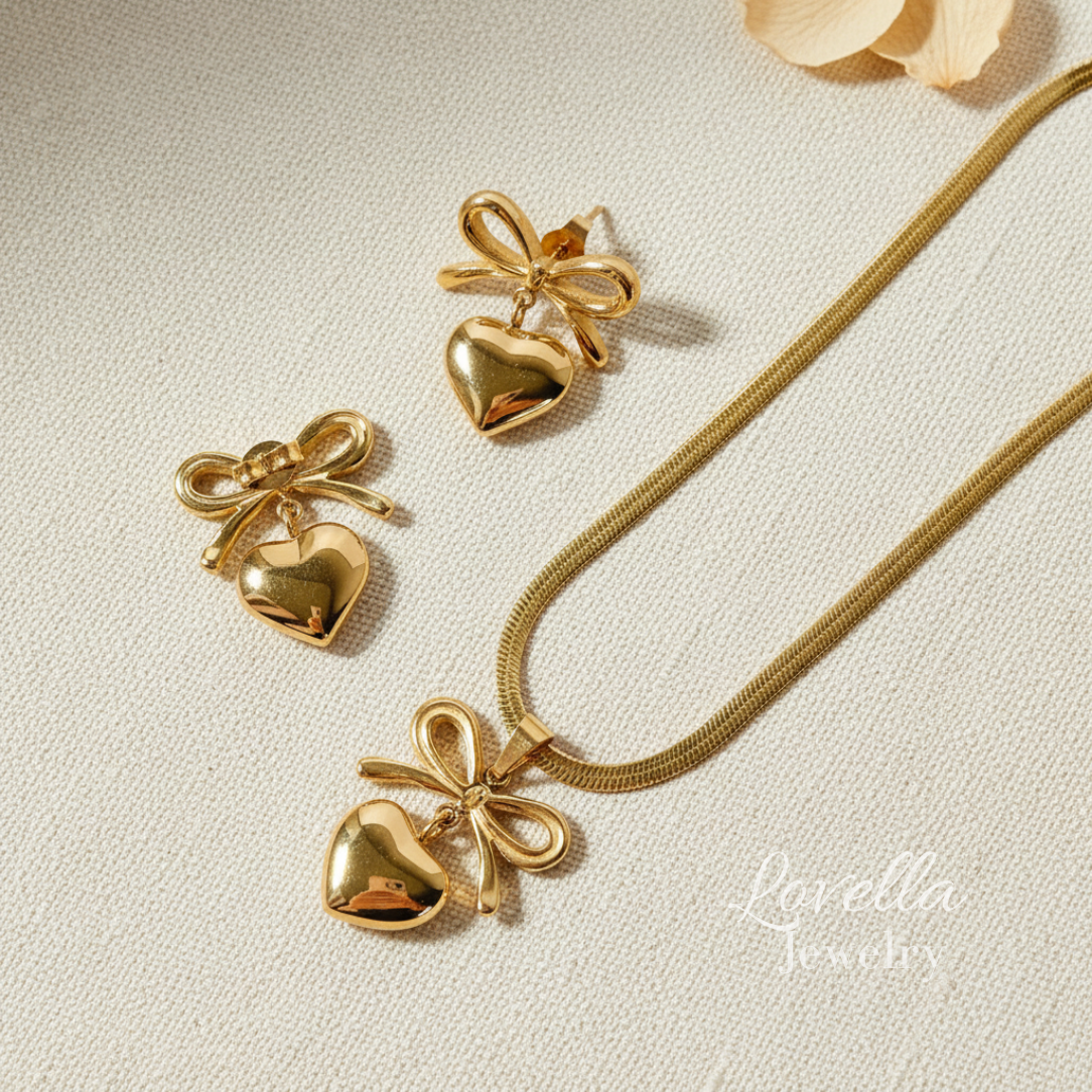 Bow & Heart Set