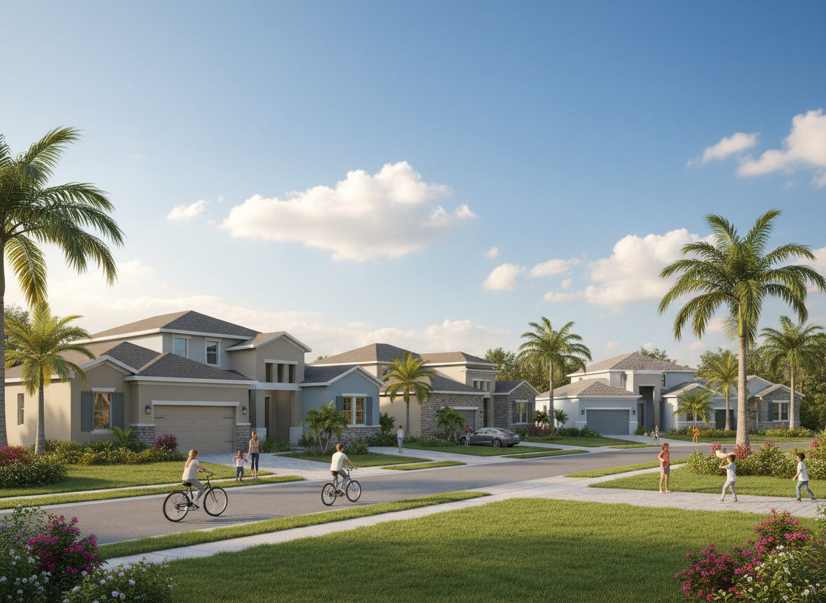 Lehigh Acres neighborhood in Southwest Florida